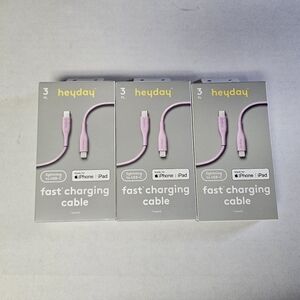 Heyday Pink Fast Charging Cable - 3 ft‎ Bundle